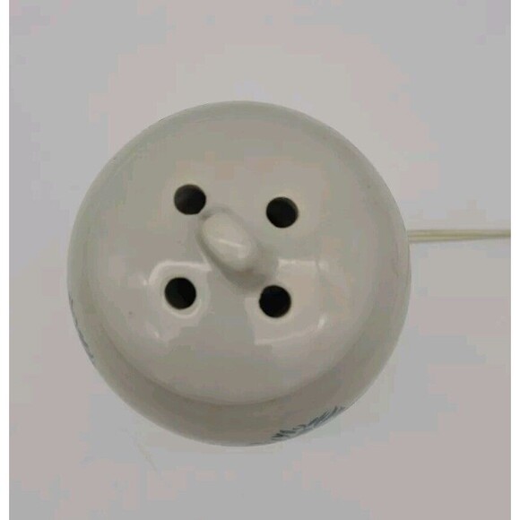 Robeson Wax Melt Candle Potpourri Warmer 7” Electric Vintage Beige Blue - Picture 2 of 11